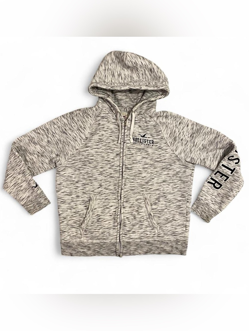 Y2K Hollister Mens Zip Up Hoodie